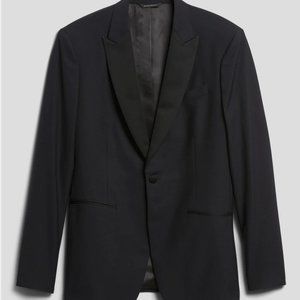 Slim Navy Blue Tuxedo Jacket